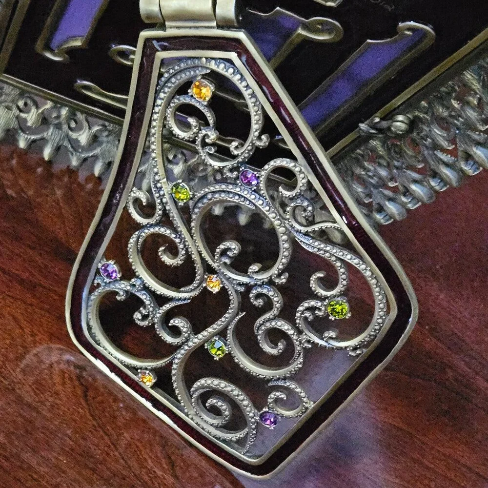 RARE SIGNED EXQUISITE JAY STRONGWATER HERITAGE CROWN TIARA CRYSTAL ENAMEL FRAME